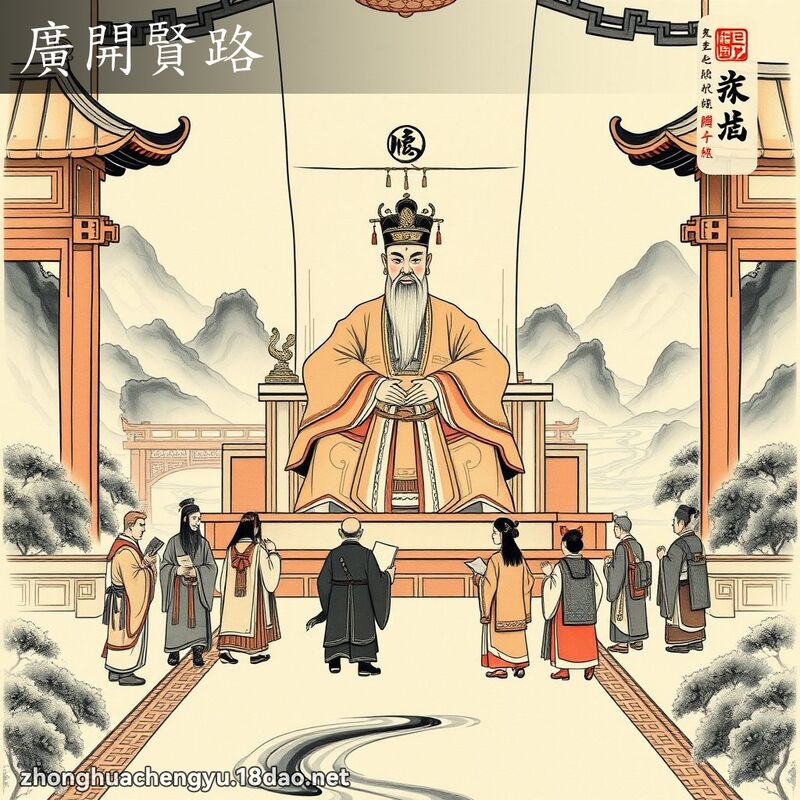 廣開賢路 配图