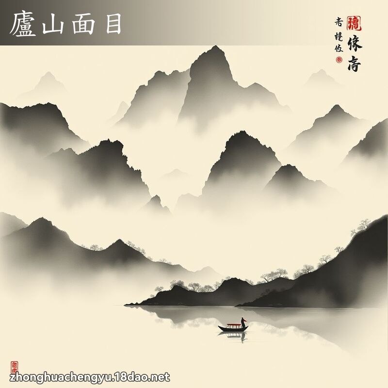 庐山面目 - 中华成语配图