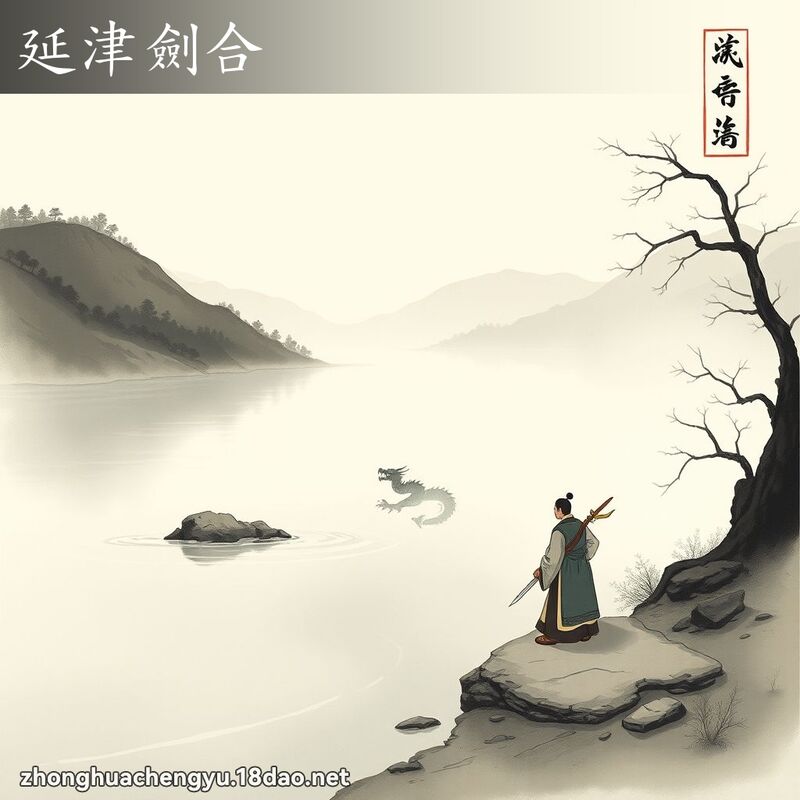 延津剑合 - 中华成语配图