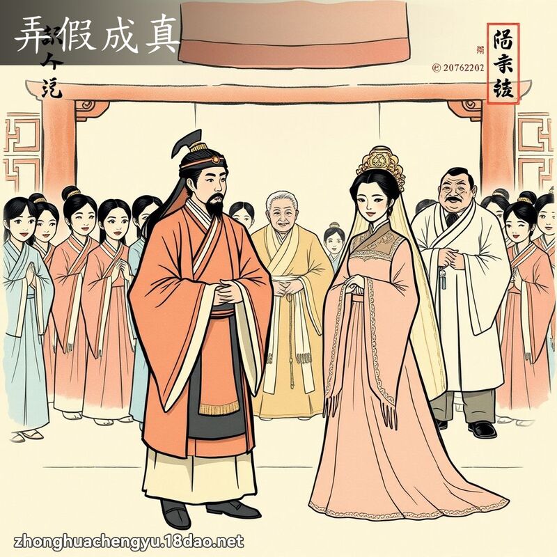 弄假成真 配图