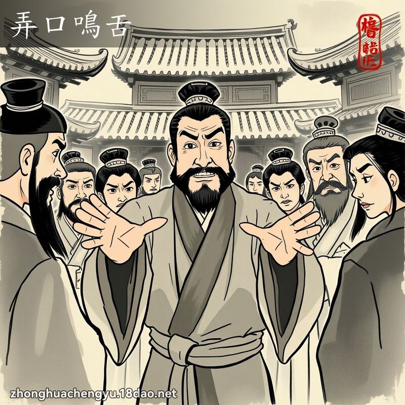 弄口鳴舌 配图