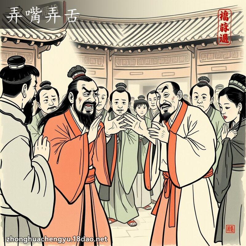 弄嘴弄舌 配图