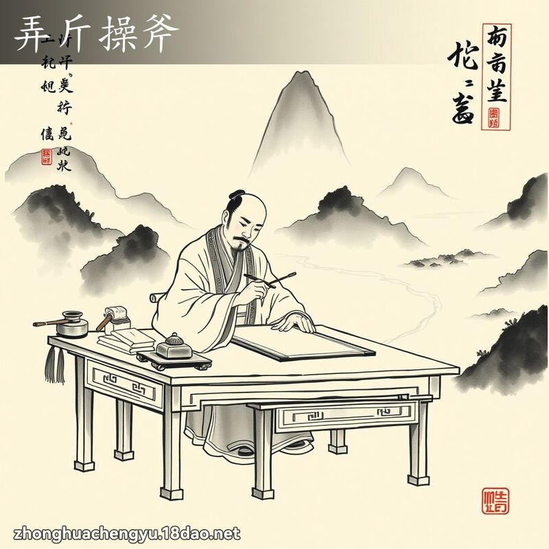 弄斤操斧 配图