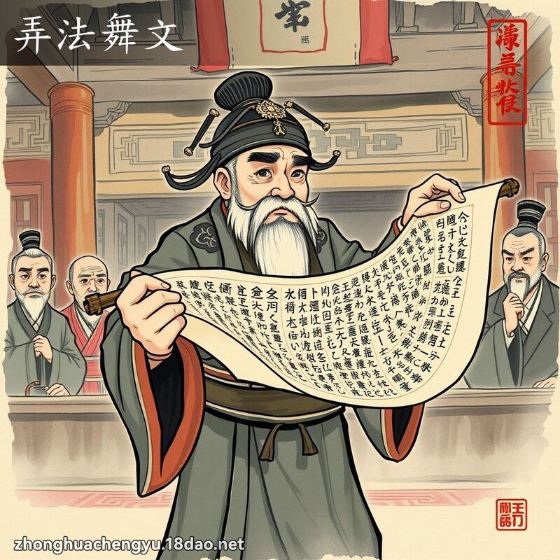弄法舞文 配图