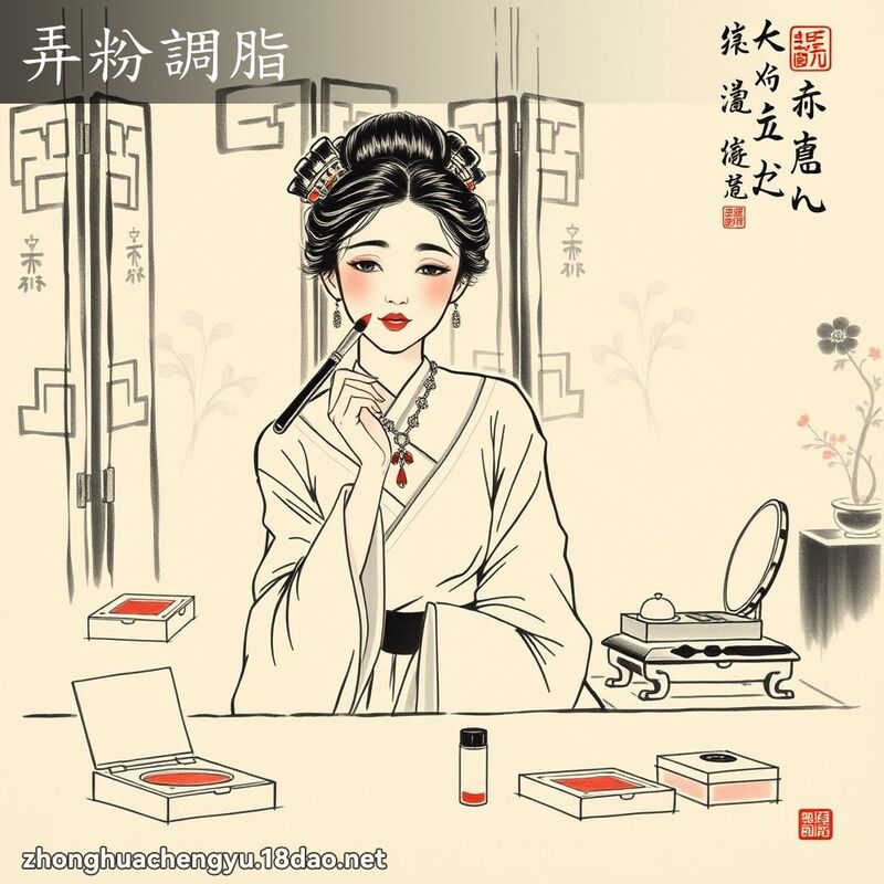 弄粉調脂 配图
