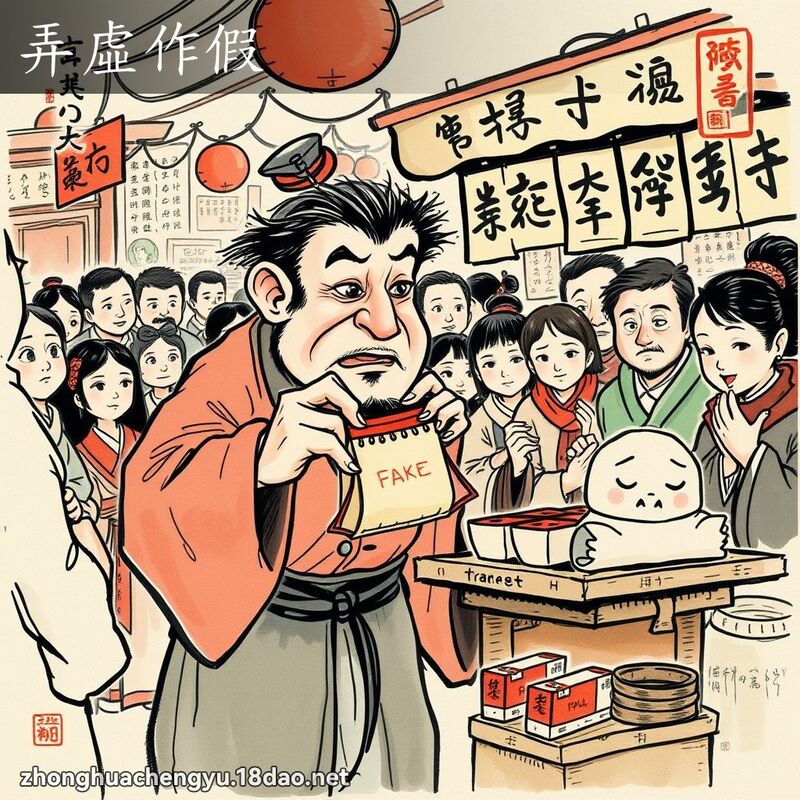 弄虛作假 配图