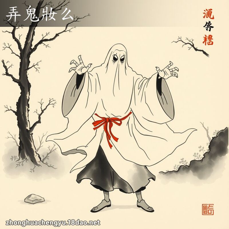 弄鬼妝么 配图