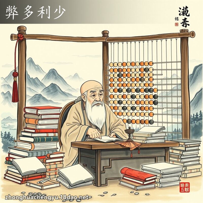 弊多利少 配图