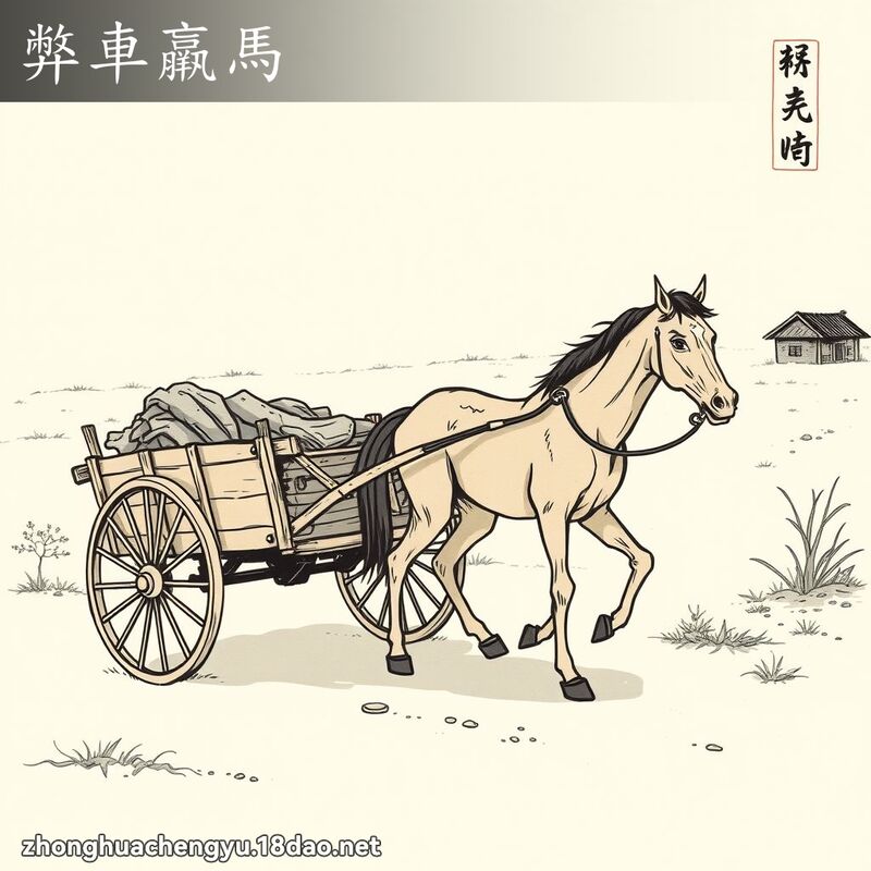 弊車羸馬 配图