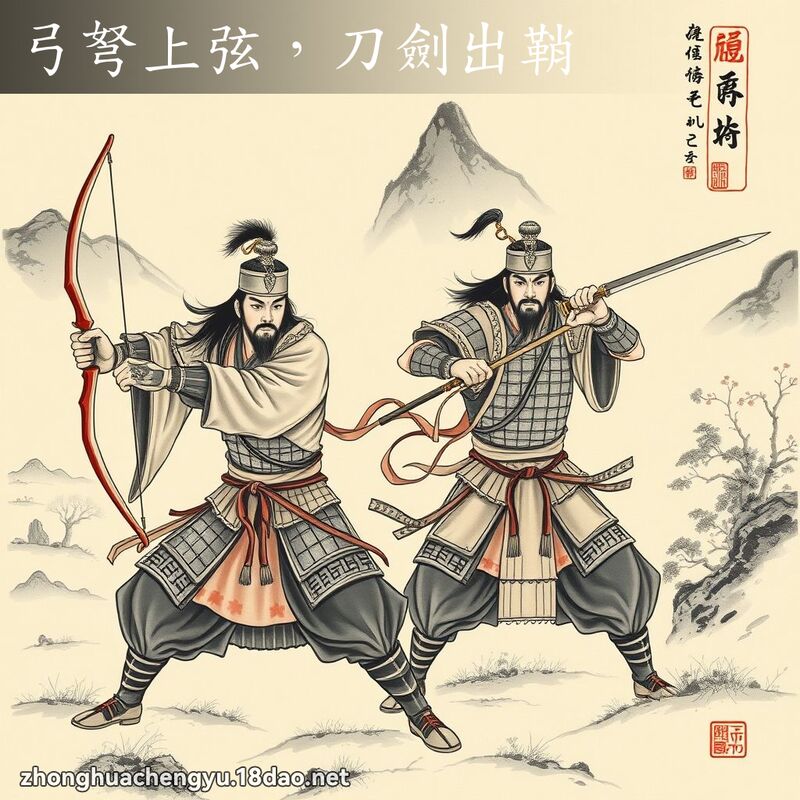 弓弩上弦,刀劍出鞘 配图