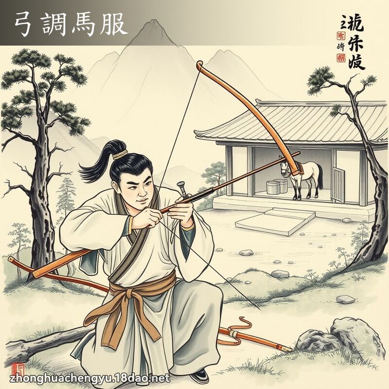 弓調馬服 配图