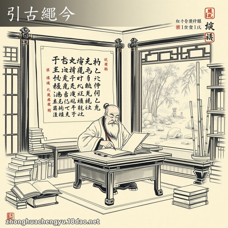 引古繩今 配图
