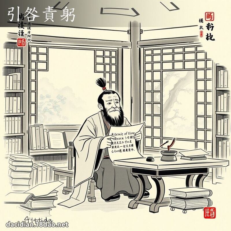 引咎責躬 - 中華成語配圖