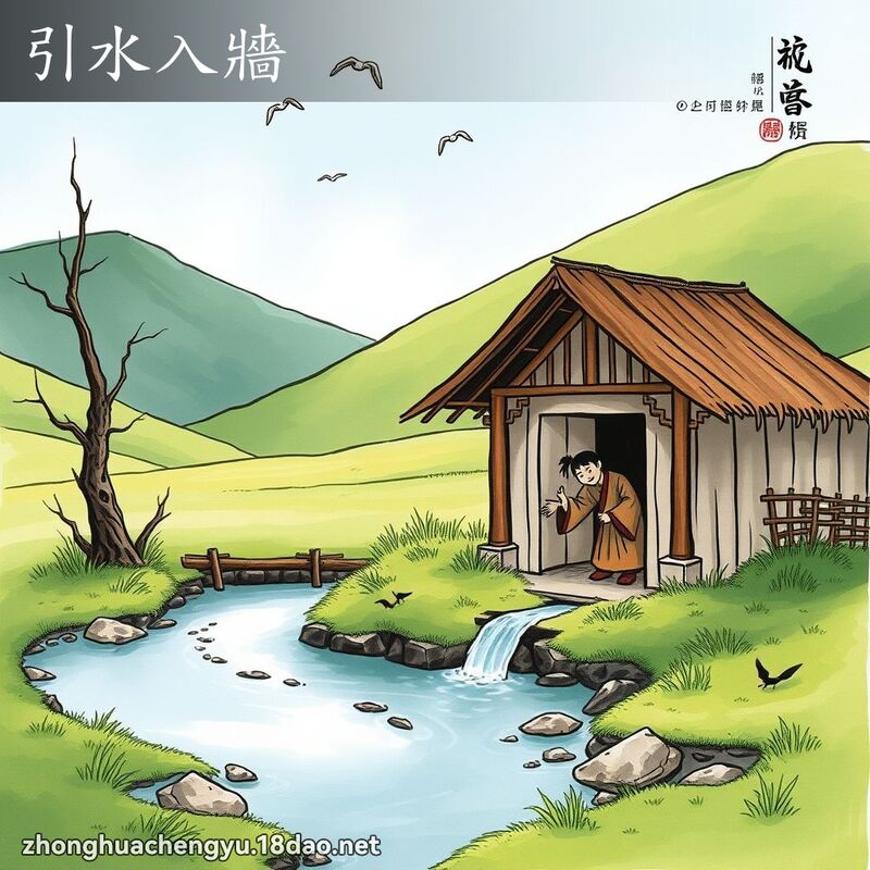 引水入牆 配图