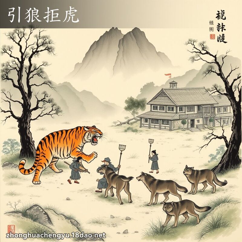 引狼拒虎 配图