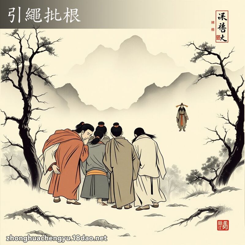 引繩批根 配图