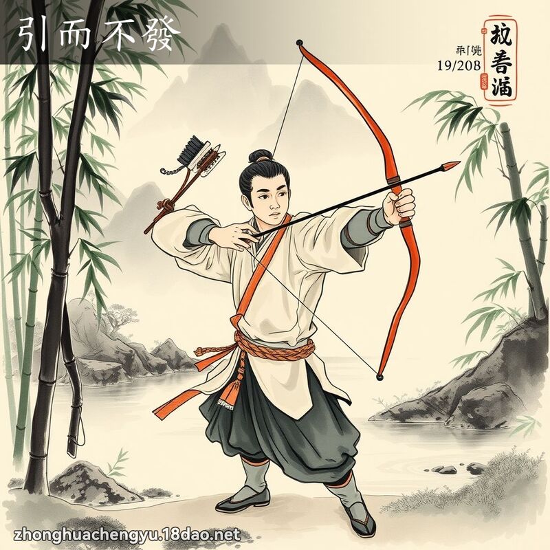 引而不發 配图