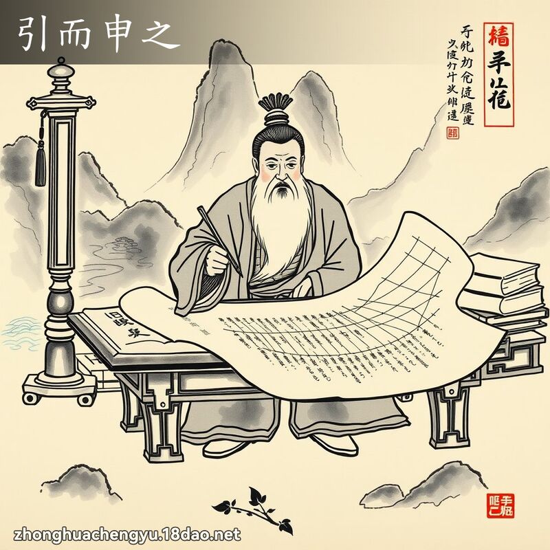 引而申之 配图
