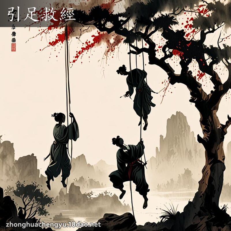 引足救經 配图