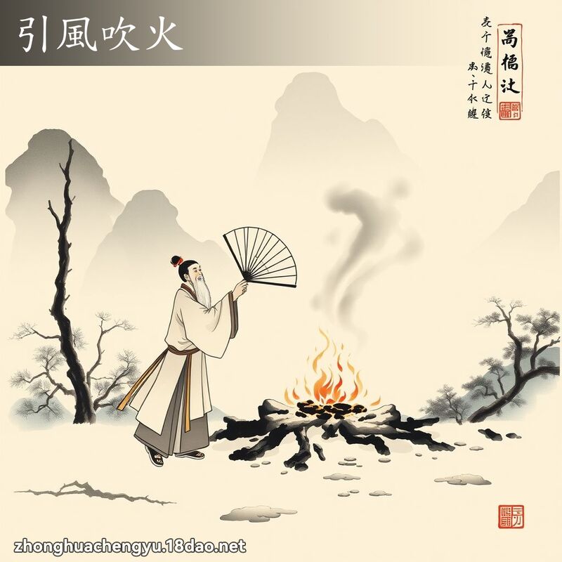 引風吹火 配图