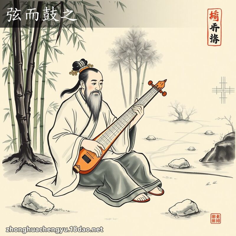 弦而鼓之 配图