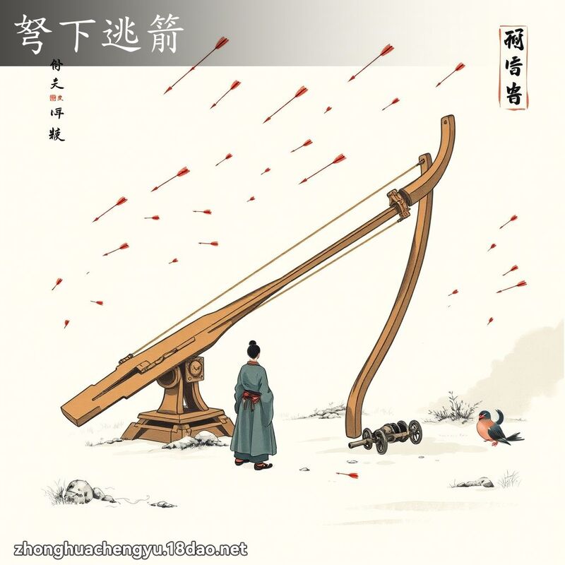 弩下逃箭 配图