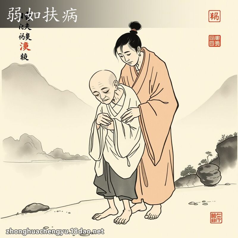弱如扶病 配图