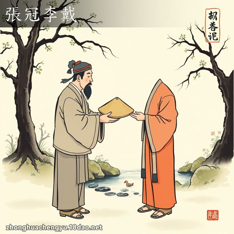 張冠李戴 配图