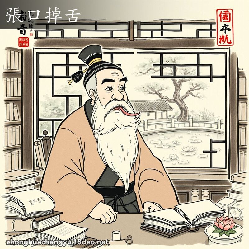 張口掉舌 配图