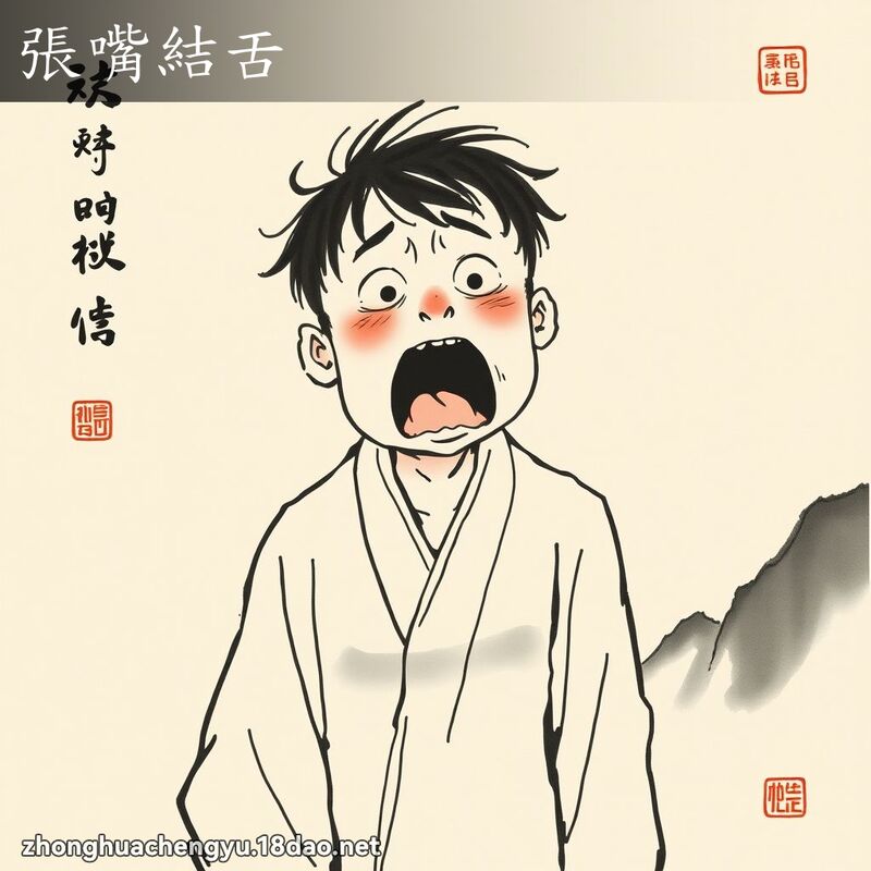 張嘴結舌 配图
