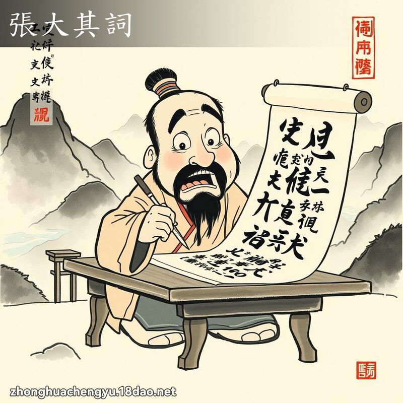 張大其詞 配图