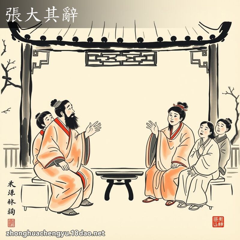 張大其辭 配图