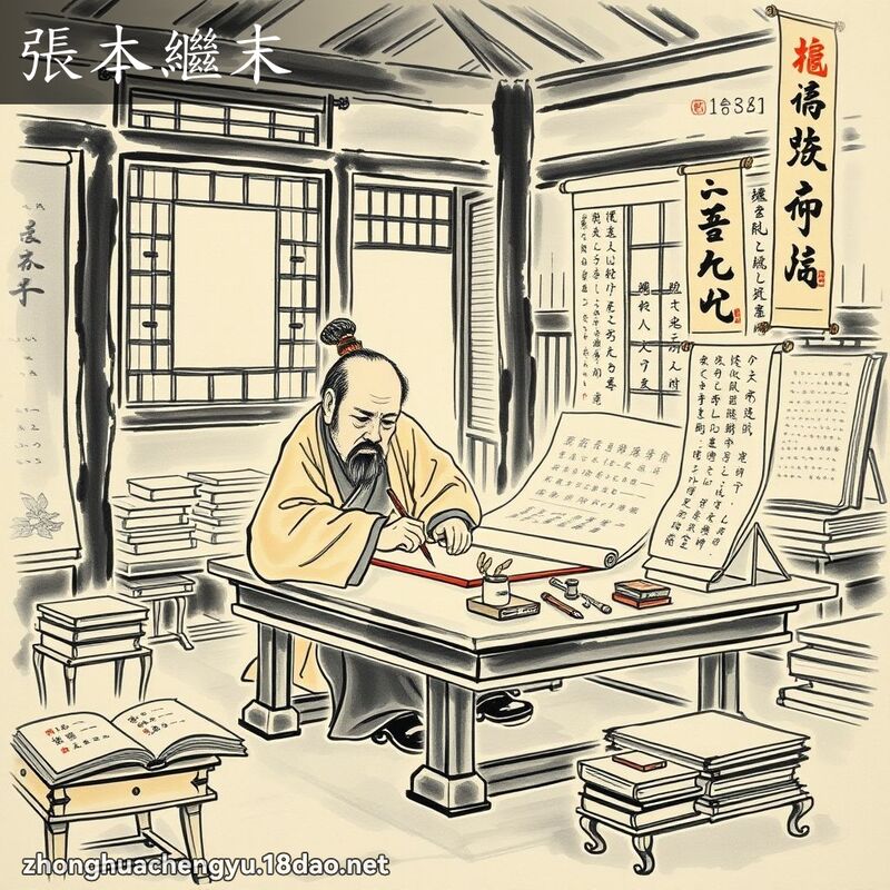 张本继末 - 中华成语配图