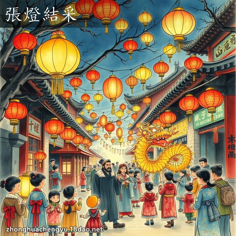 張燈結采 配图