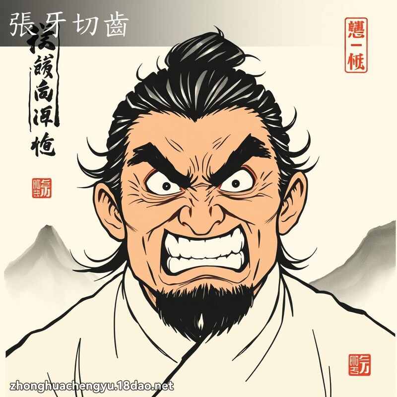 張牙切齒 配图