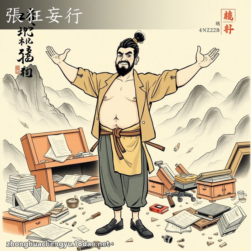 張狂妄行 配图