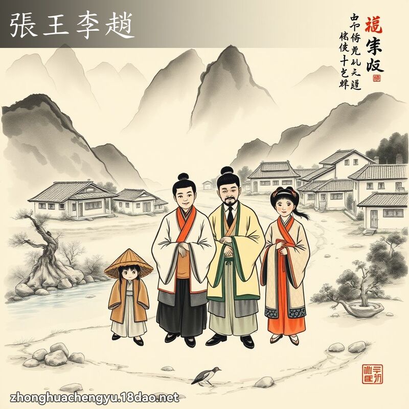 張王李趙 配图
