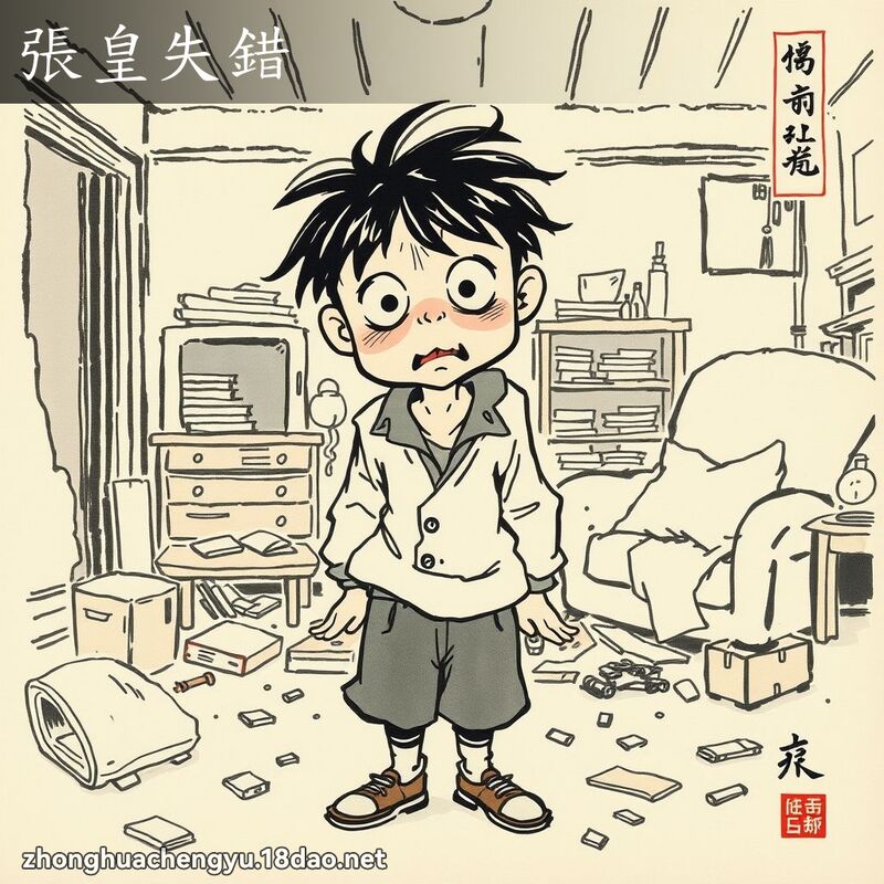 张皇失错 - 中华成语配图