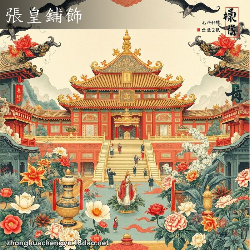 張皇鋪飾 - 中華成語配圖