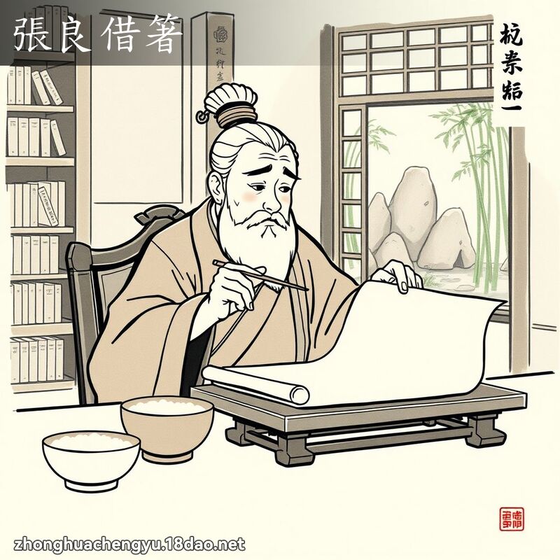 张良借箸 - 中华成语配图