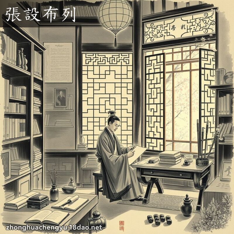 張設布列 - 中華成語配圖