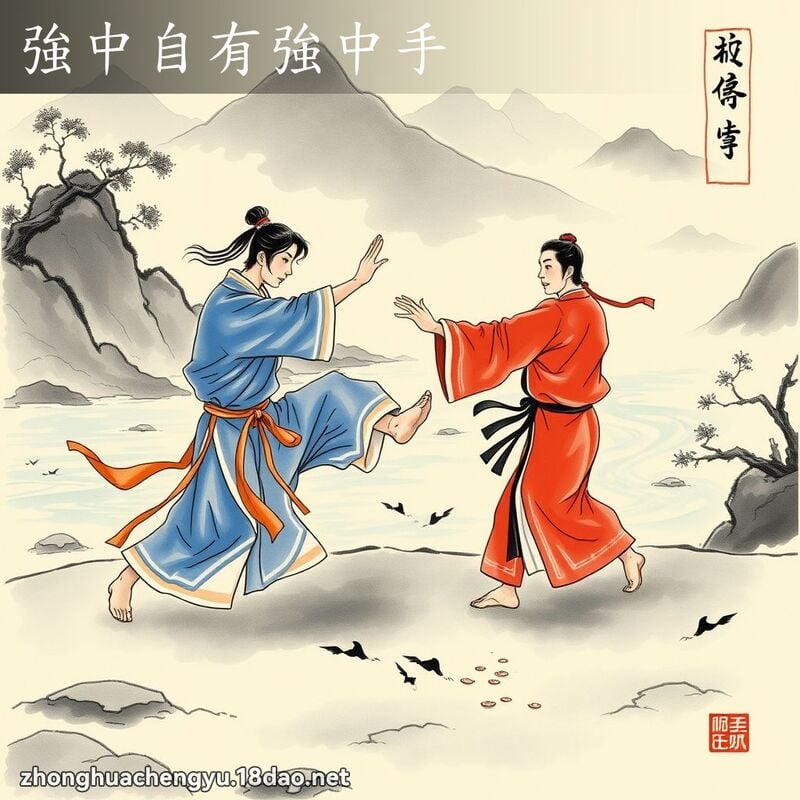 强中自有强中手 - 中华成语配图