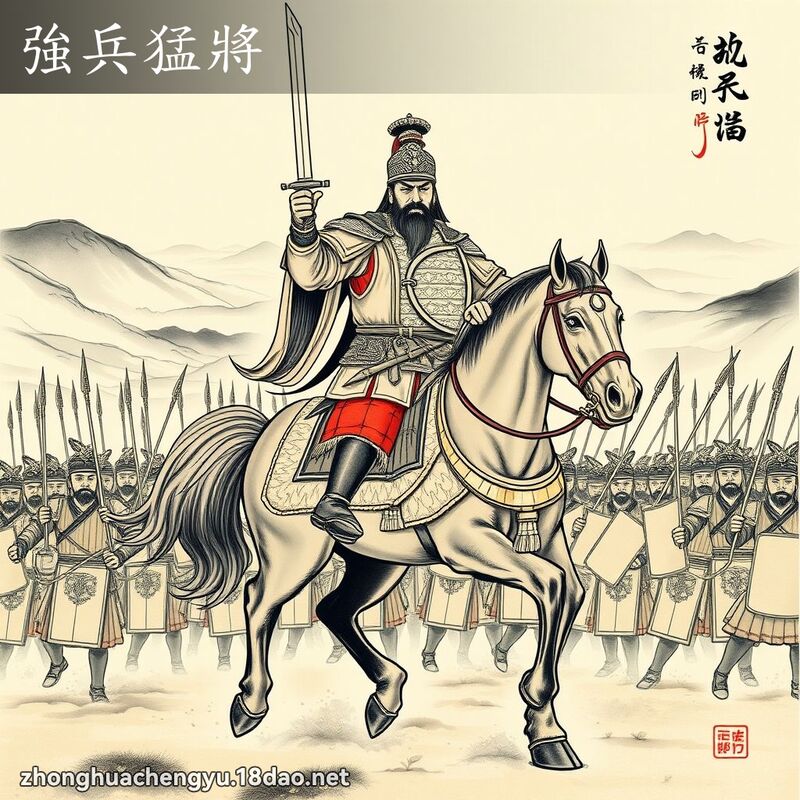 強兵猛將 - 中華成語配圖
