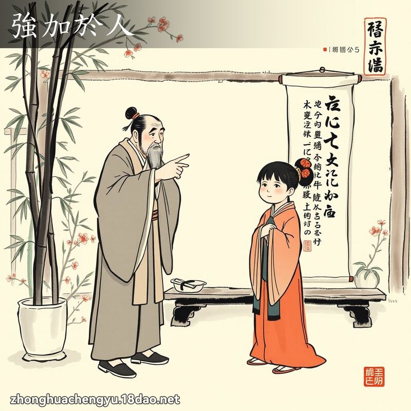 強加於人 - 中華成語配圖