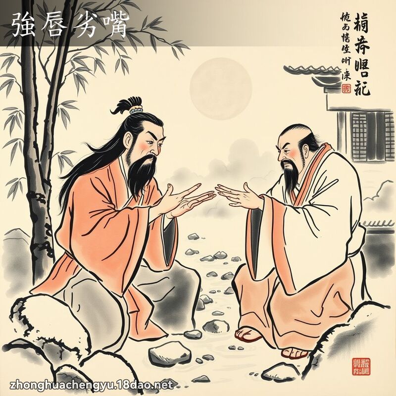 强唇劣嘴 - 中华成语配图