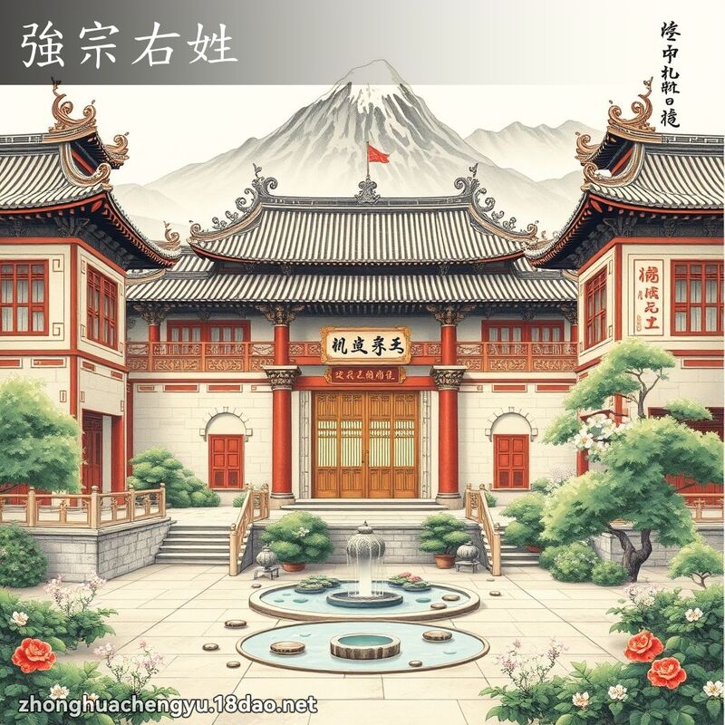 強宗右姓 - 中華成語配圖