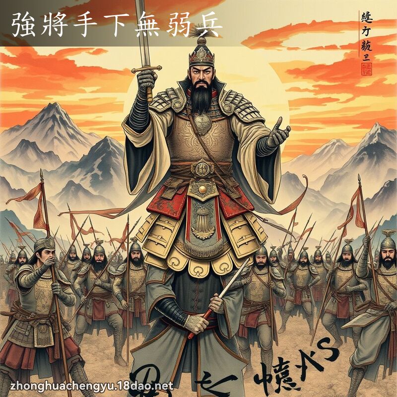 強將手下無弱兵 - 中華成語配圖