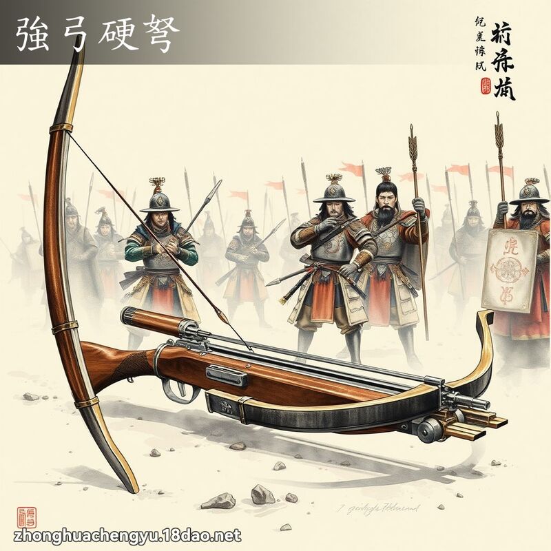 強弓硬弩 - 中華成語配圖