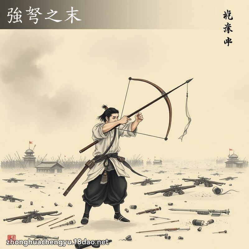 強弩之末 - 中華成語配圖