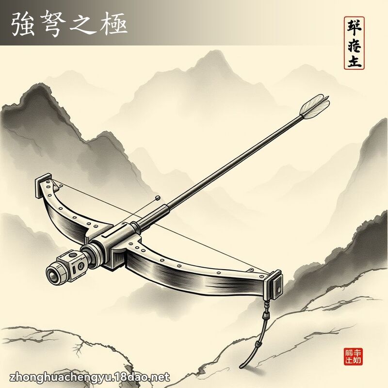 強弩之極 - 中華成語配圖